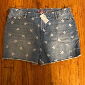 Blue Jean shorts with stars